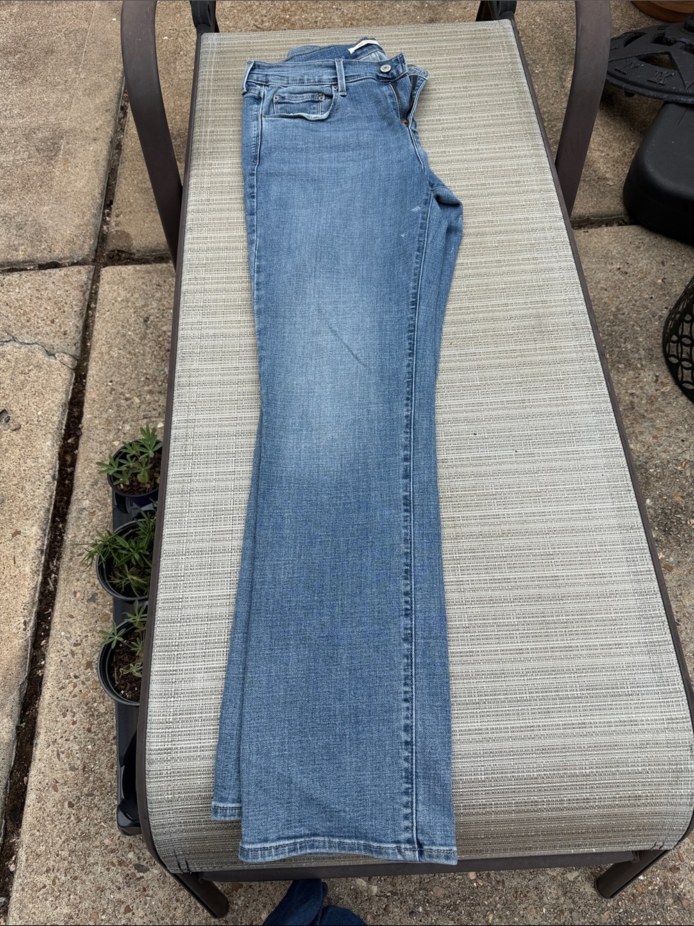 Levi's Light Blue Wide-Leg Jeans Levi 505